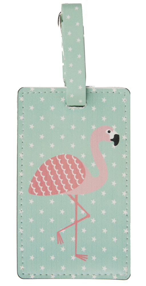 Bagagetag Flamingo